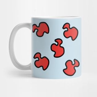 Black line red shape Mug